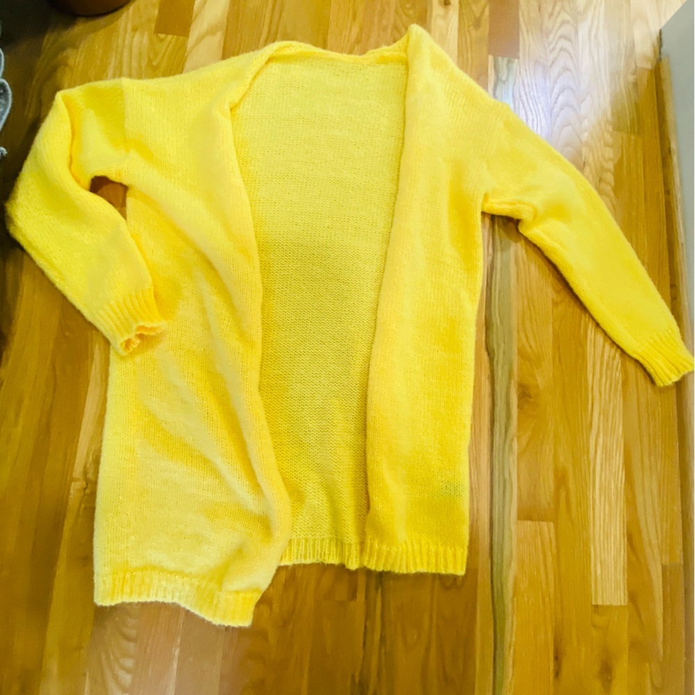 SHEIN Bright Yellow Women's Cardigan